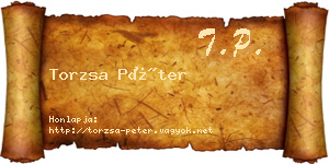 Torzsa Péter névjegykártya